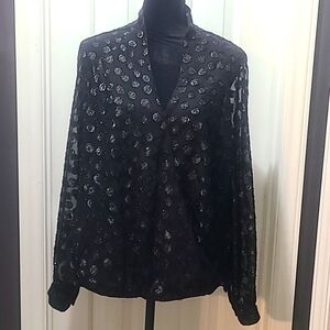 Black Sheer Blouse